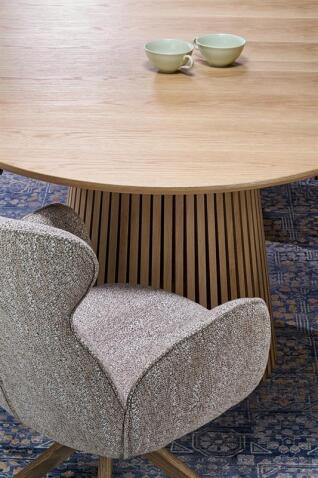 Стол обеденный HALMAR FARGO натуральный 120-210/120