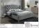 Кровать SIGNAL ASPEN Velvet Bluvel 14 серый/дуб 180/200