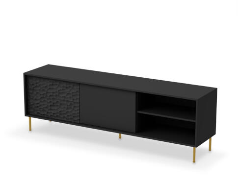 Тумба под теле/видео аппаратуру HALMAR BULLET RTV-1 180 черный/золотой