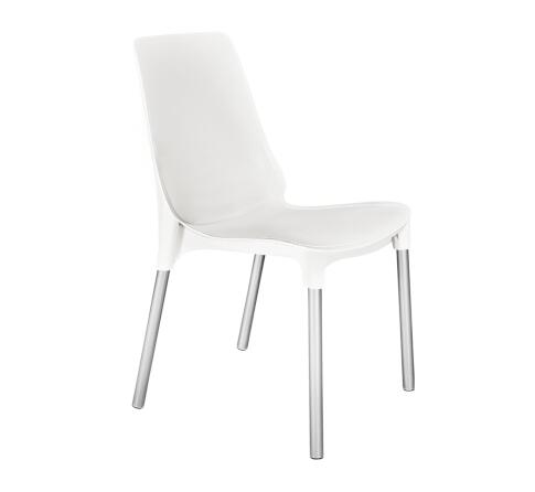 Стул Sheffilton SHT-S75 белый/хром лак Стул Sheffilton SHT-S75 белый/хром лак