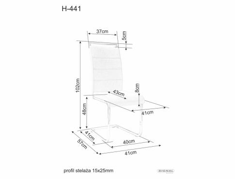 Стул SIGNAL H441 Velvet tap. 117 черный/черный мат