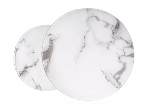 Комплект SIGNAL ATLANTA B (2 стола журнальных) белый мрамор/хром