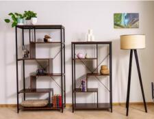 Стеллаж SIGNAL NET B орех/черный 132/75