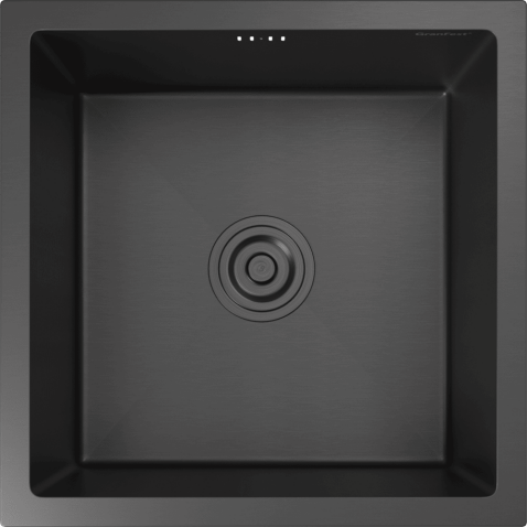 Кухонная мойка из нержавеющей стали GRANFEST METAL 4444 PVD графит