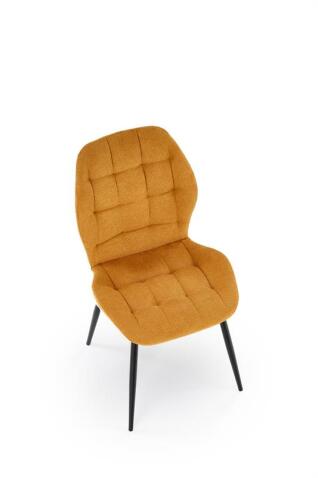 Стул HALMAR K548 горчичный/черный