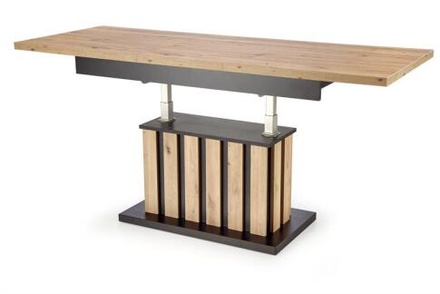 Стол-трансформер HALMAR BARETTI дуб артизан/черный