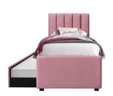 Кровать HALMAR RUSSO розовый, 90/200