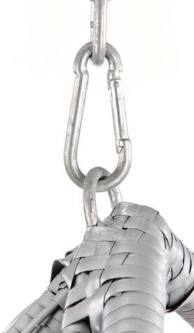 Кресло HALMAR EGGY серый/черный