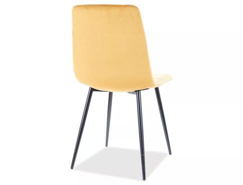 Стул SIGNAL MILA Velvet Bluvel 68 карри/черный