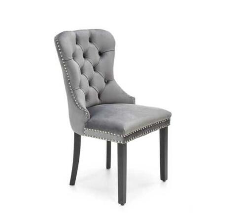 Стул HALMAR MIYA серый/черный