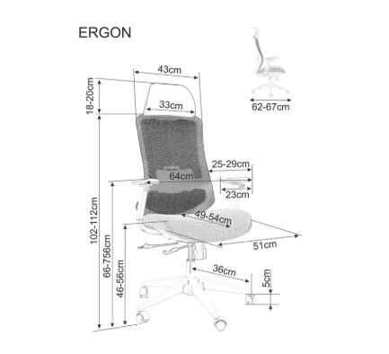 Кресло компьютерное SIGNAL ERGON черный