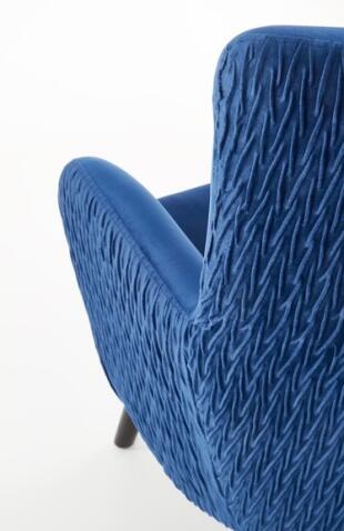 Кресло HALMAR RAVEL темно-синий/черный