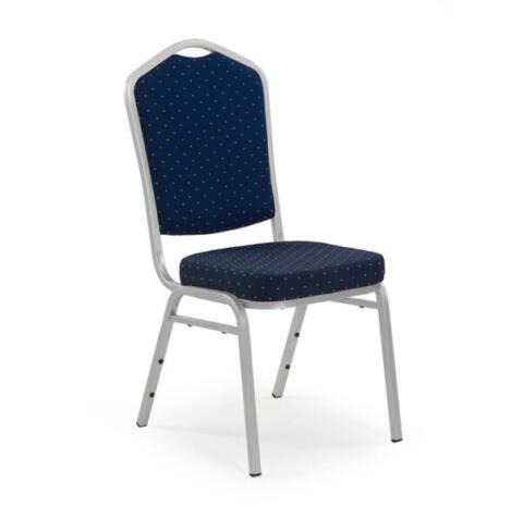 Стул HALMAR K66S голубой/серебристый