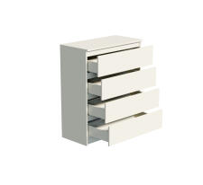 Комод ДСВ (МС Мори) МК 800.4 Сатин