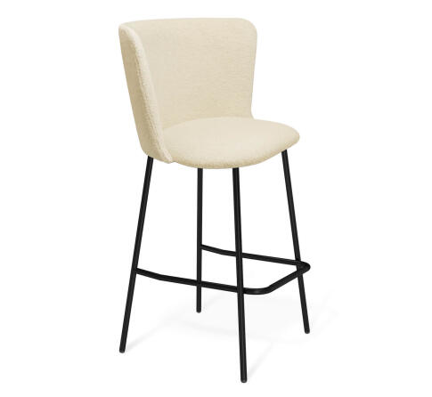 Стул барный Sheffilton SHT-ST36/S29P бежевый/черный муар
