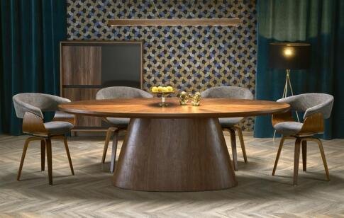 Стол обеденный HALMAR VAGNER орех 220/98