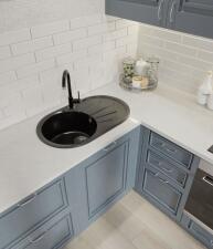 Кухонная мойка GRANFEST RONDO R-750L черный