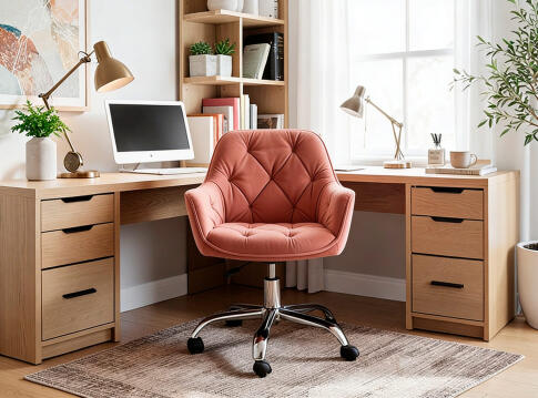 Кресло компьютерное SIGNAL Q-190 Velvet Bluvel 52 античный розовый