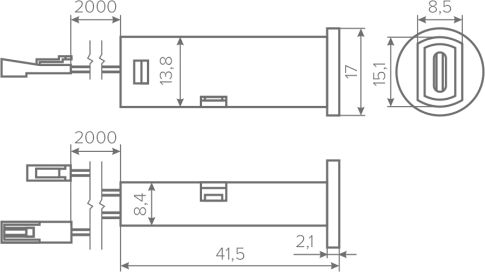Выключатель инфракрасный с диммером трехфункциональный, черный, 12/24V, 60/120W, AQ