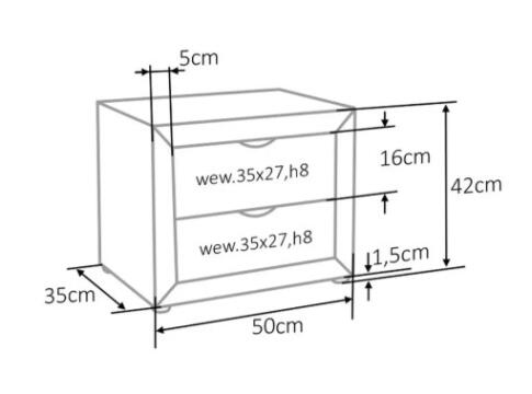 Тумба прикроватная SIGNAL ET-002 Velvet Bluvel 14 серый