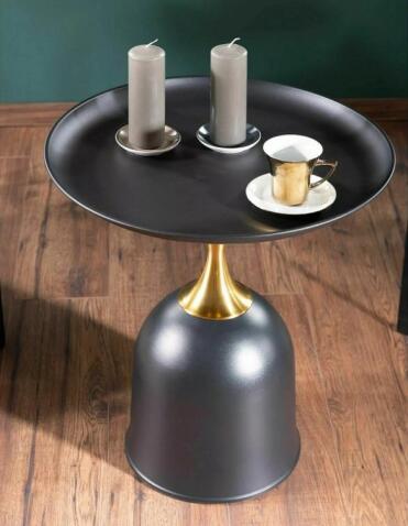 Стол журнальный SIGNAL LIBRA черный/золотой 51