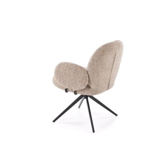 Стул HALMAR K568 темно-бежевый/черный, поворотный