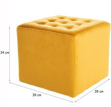 Пуф SIGNAL LORI Velvet Bluvel 68 карри