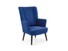 Кресло HALMAR DELGADO темно-синий/черный