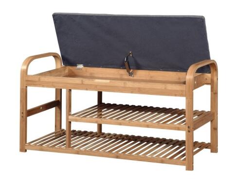 Полка для обуви HALMAR ST-13 натуральный/серый, 100/33/50