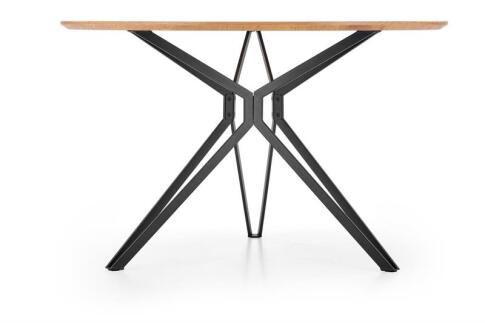 Стол обеденный HALMAR PIXEL 2 дуб золотой/черный 120