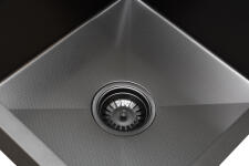 Кухонная мойка из нержавейки BLANTEK LS-5050HN Honeycomb Nano black