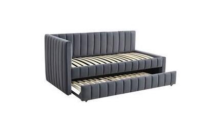 Кровать HALMAR DERBY серый, 90/200