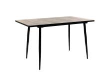 Стол ВВР Миллер сосна пандероса/черный №2, Пластик 120-160/80