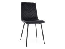 Стул SIGNAL DAREN Velvet Bluvel 19 черный/черный