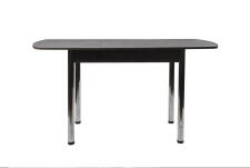 Стол ВВР ЛДСП Раздвижной Камень Темный/Прямое хром, 110/150/70