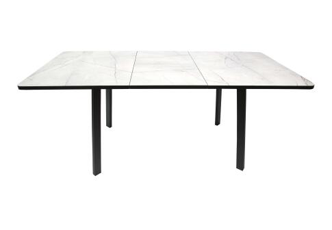 Стол ВВР Миллер Каспий серый/черный №3, пластик 120-160/80