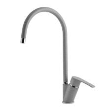 Смеситель для кухни GRANFEST 5023 серый