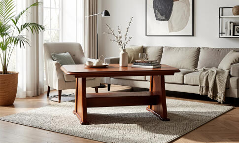 Стол журнальный SIGNAL BEATA каштан/каштан