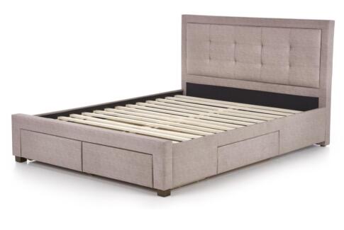 Кровать HALMAR EVORA бежевый, 160/200