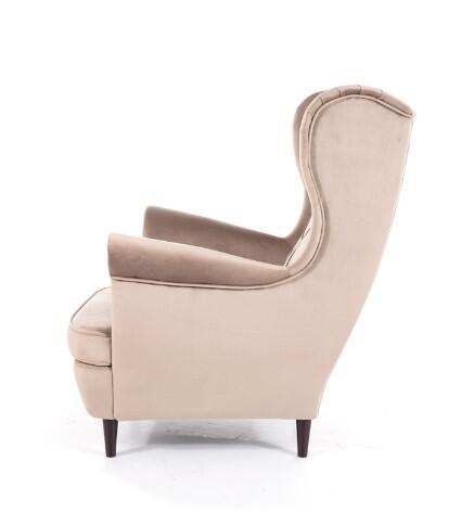 Кресло SIGNAL LADY Velvet Bluvel 40 темно-бежевый/венге