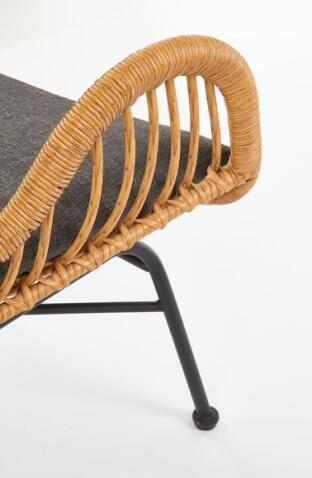 Кресло HALMAR IKARO натуральный/серый