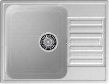 Кухонная мойка GRANFEST QUARZ Z-13 серый + сифон