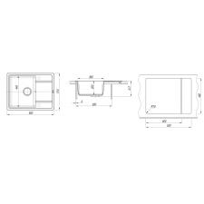 Мойка ZORG Rock 65 PREMIUM alba