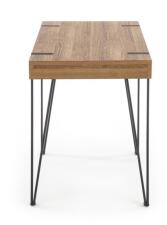 Стол компьютерный HALMAR B39 орех медовый/черный