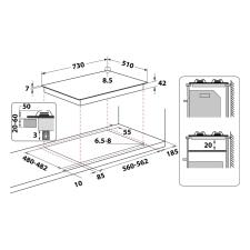 Поверхность газовая WHIRLPOOL GMWL 728/IXL