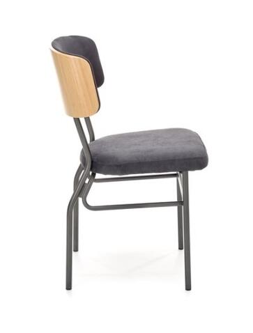 Стул HALMAR SMART дуб натуральный/черный