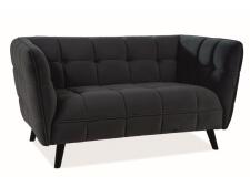 Диван SIGNAL CASTELLO 2 Velvet Bluvel 19 черный/венге