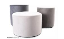 Пуф SIGNAL DOTI B Velvet Bluvel 03 светло-серый