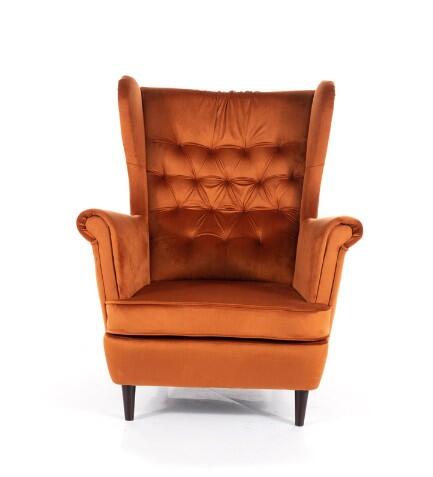 Кресло SIGNAL HARRY Velvet Bluvel 4215 корица/венге