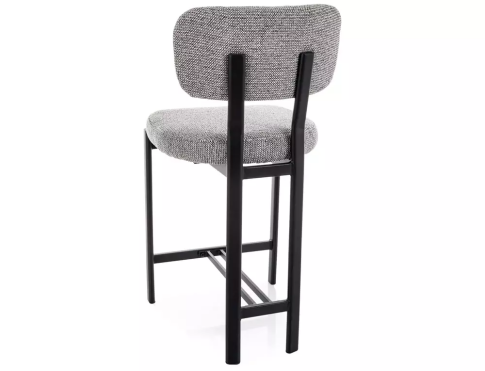 Стул барный SIGNAL MISAKI H-2 t.254 серый/черный